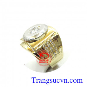 Nhẫn vàng 1 kim chủ đảm bảo chất lượng vàng,nhẫn nam đẹp vàng tây xuất khẩu đeo nhẫn nam vàng sáng và hợp thời trang,nhẫn nam là món quà ý nghĩa và món trang sức không thể thiếu của phái mạnh