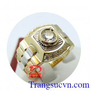 Nhẫn vàng bậc danh vọng được chế tác trên máy 3d được nét tinh tế,nhẫn nam bậc danh vọng phù hợp với người thông minh sáng dạ,biết nắm trước thời cơ trong tầm tay.nhẫn đeo hợp thời trang,Chất lượng vàng đảm bảo.