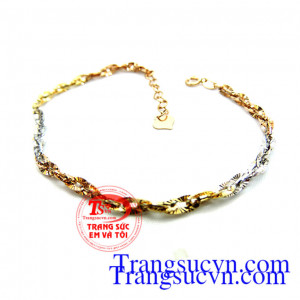 Lắc nữ dịu dàng vàng 18k