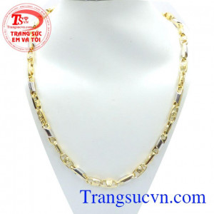 Dây chuyền nam bền màu, dây chuyền nam vàng tây 10k đẹp, mạnh mẽ, đeo phong cách.