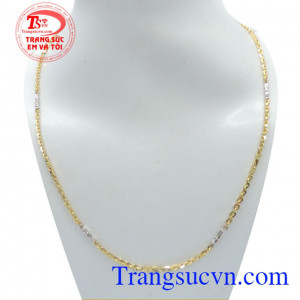 Dây chuyền vàng nữ thời trang, Dây chuyền vàng nữ 10k sáng, đảm bảo chất lượng,