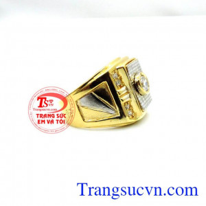 Nhẫn nam vàng tây 10k thành đạt