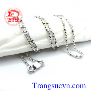 Dây chuyền vàng trắng thay lời yêu thương