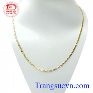 Chiếc Dây chuyền đẹp vàng đeo cổ dành cho phái đẹp,dây chuyền nữ đảm bảo Uy tín khách hàng bình chọn nhiều năm,dây chuyền vàng tây,đeo cùng mặt dây hoặc đeo riêng mình dây chuyền vàng, Khách hàng ưa chuộng
