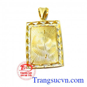 Mặt dây rồng vàng 3D may mắn