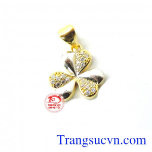 Mặt vàng cỏ 3 lá vàng 10k bền đẹp, chất lượng, kiểu dáng thời trang