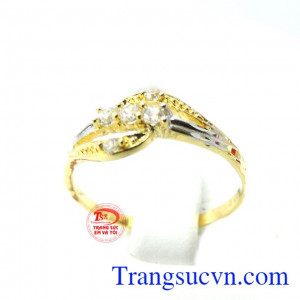 Nhẫn gắn đá vàng đẹp nhan nu da vang,nhẫn vàng tây, nhẫn nữ món quà ý nghĩa đeo hợp thời trang, thiết kế nhẫn nữ theo yêu cầu, những mẫu nhẫn nữ đẹp nhất, giao toàn quốc