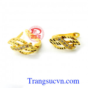 Hoa tai vàng kiểu đẹp chất lượng.