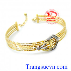 Vòng tay 18k Italy thời trang