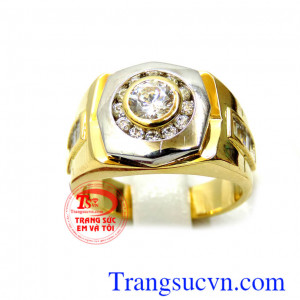 Nhẫn nam 18k manly