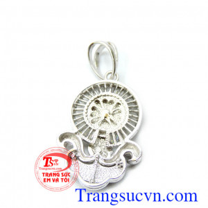 Mặt dây vàng trắng Mẹ Maria đẹp