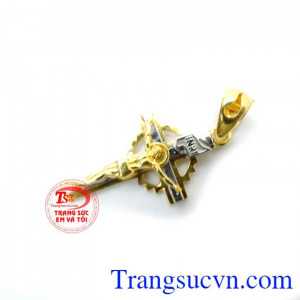 Mặt thánh giá vàng 18k đẹp