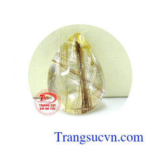 Thạch anh tóc 2 màu nâu vàng