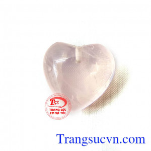 Trái tim thạch anh hồng nhỏ xinh