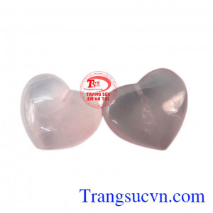 Trái tim thạch anh hồng thanh khiết