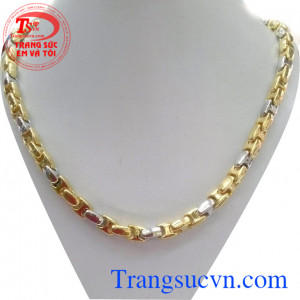 Dây chuyền vàng đẹp Xmen thiết kế mảnh dạng móc xích nối vào nhau như sợi dây kết nối bền chặt mối quan hệ lâu dài, là món quà vô cùng ý nghĩa ,kiểu dáng hiện đại