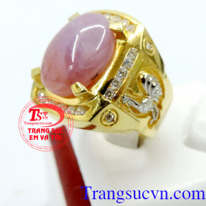 Nhẫn nam Ruby phong cách tuổi Dậu, Nhẫn nam vàng 10k sản xuất đính đá Ruby đẹp, phong thủy, Nhẫn vàng phong cách cho phái nam, Nhẫn nam Ruby cho người mệnh Hỏa hoặc Thổ, thương hiệu trang sức uy tín trên toàn quốc.