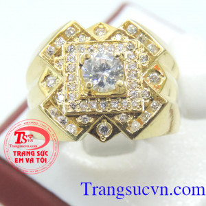 Nhẫn nam vàng thiết kế tinh tế, nhẫn nam vàng 10k đính đá thiết kế tinh tế, kiểu dáng tôn lên vẻ sang trọng, nhẫn nam vàng khẳng định đẳng cấp, vàng sáng, sản phẩm kèm giấy kiểm định, thu mua lại thời hạn vĩnh viễn.