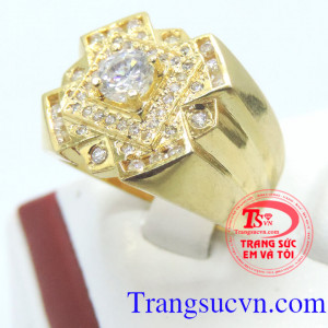 Nhẫn nam vàng thiết kế tinh tế, nhẫn nam vàng 10k đính đá thiết kế tinh tế, kiểu dáng tôn lên vẻ sang trọng, nhẫn nam vàng khẳng định đẳng cấp, vàng sáng, sản phẩm kèm giấy kiểm định, thu mua lại thời hạn vĩnh viễn.