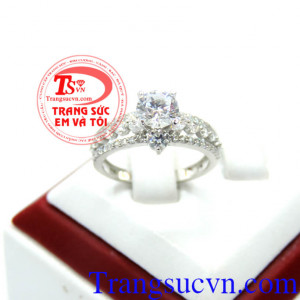 Mẫu nhẫn nữ vàng trắng được ưa chuộng, nhẫn nữ vàng trắng 18k, nhẫn nữ thiết kế theo yêu cầu, nhẫn nữ vàng trắng thiết kế tinh tế,đơn giản, luôn hướng tới yêu cầu của khách hàng