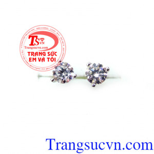 Bông tai nữ thanh lịch, bông tai nữ vàng trắng, bông tai vàng nữ, bông tai nữ vàng, hoa tai nữ đẹp, hoa tai nữ làm quà tặng, sản phẩm giao hàng toàn quốc, 