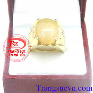 Nhẫn nam sapphire vàng 14k