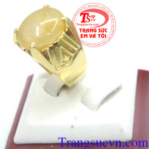 Nhẫn nam sapphire vàng 14k