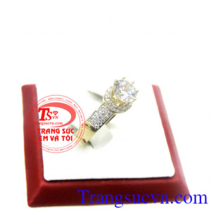 Nhẫn nữ kim cương lấp lánh