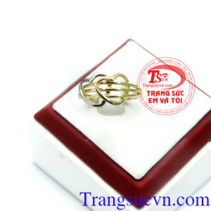 Nhẫn nữ trái tim đôi vĩnh cửu
