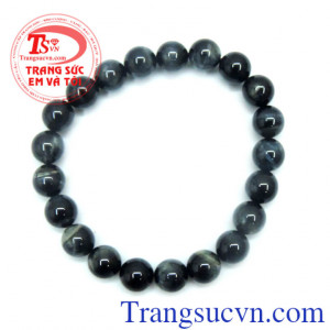 Chuỗi tay mắt hổ đen vân xám