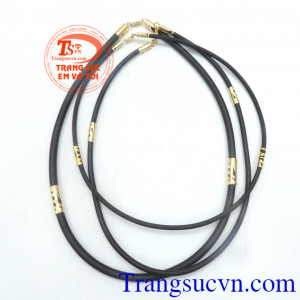 Dây cao su 4 đốt vàng hoa văn đẹp