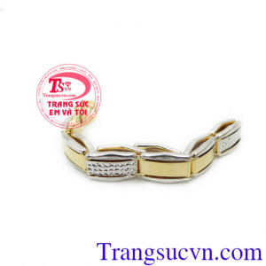 Lắc tay 3 màu Italy đẹp,lắc nữ vàng sang trọng, lắc nữ vàng đẹp nhập khẩu italy, lắc nữ vàng 18k sáng, bền màu, giao hàng toàn quốc