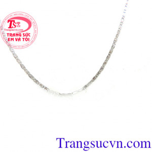 Dây chuyền nữ vàng trắng 14k