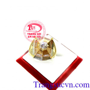 Nhẫn nam 3 màu quý phái