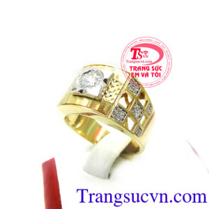 Nhẫn nam lịch lãm 18k