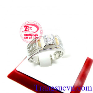 Nhẫn nam thanh lịch 18k