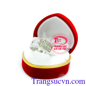 Nhẫn nam thanh lịch 18k