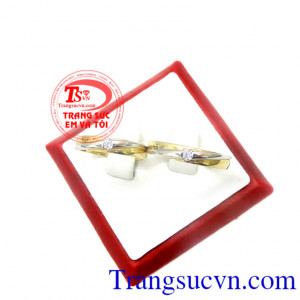Nhẫn cưới 18k hạnh phúc