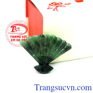 Quạt ngọc cẩm thạch tự nhiên