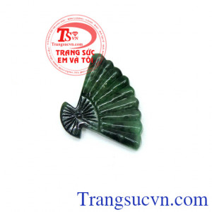 Quạt ngọc cẩm thạch tự nhiên