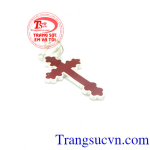 Mặt thánh giá đỏ may mắn