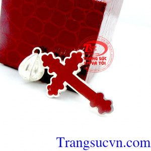 Mặt thánh giá đỏ may mắn