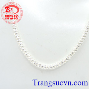 Dây chuyền bạc mắt lồng tinh xảo