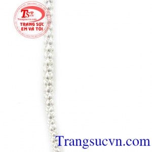 Dây chuyền bạc mắt lồng tinh xảo