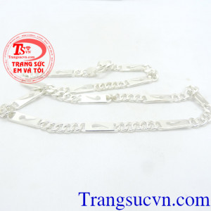 Dây chuyền bạc đẹp cho nam nhận đặt chế tác theo yêu cầu.