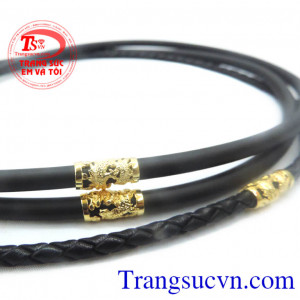 Dây cao su vàng tây rồng vàng 10k