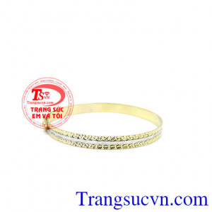 Vòng tay trẻ em vàng tây