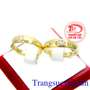Nhẫn cưới vàng giá rẻ đẹp sang trọng kinh tế cho đôi bạn trẻ
