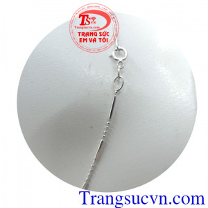 Dây chuyền nữ vàng trắng dạng bi