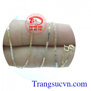 Dây chuyền vàng màu Italia 18k